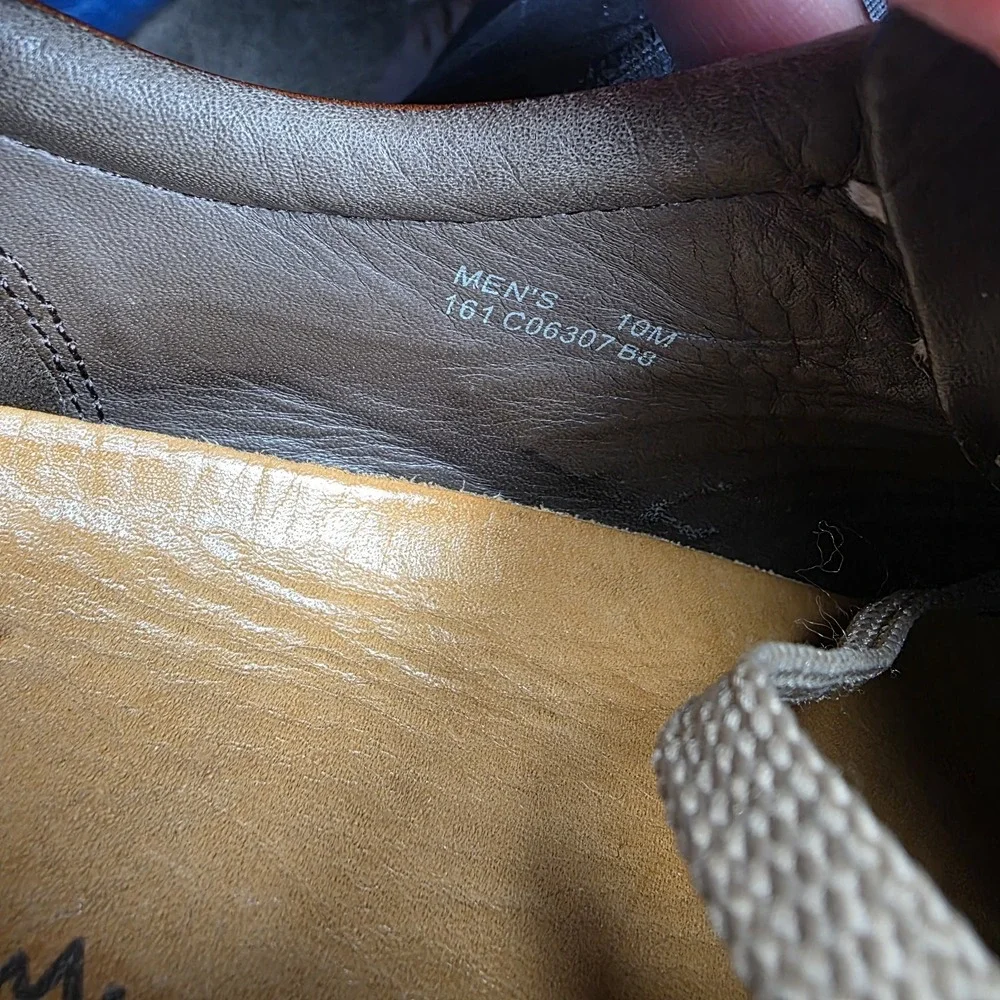 Cole Haan Mens 10 Brown Leather Canvas Driving Shoes Oxfords Preppy Tennis Yacht